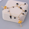 Quality Fine Jewelry Simulated Gem Enamel Glaze Bracelet Jewelry Ballet Girl Pearl Bracelet Party Bracelet Female L442
