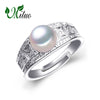 Pearl Jewelry,trendy Pearl rings,retro Pearl 925 Sterling Silver ring original,rings for women with gift box