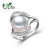 Pearl Jewelry,trendy Pearl rings,retro Pearl 925 Sterling Silver ring original,rings for women with gift box