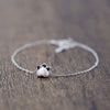 friends S925 Sterling silver Pearl Leaf leaves bracelets for women girl in charm bangles bracelets pour les femmes