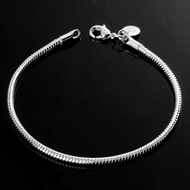 MKP15 For Finds   women silver bangle close chain high quality have different colors choose