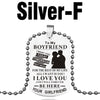 MNWT TO MY SON Stainless Steel Pendant Necklaces Engrave Name Love Dad/Mum ID Tag/Army Tag Pendant Necklace
