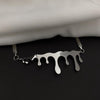 MOGAKU Metal Water Drop Clavicle Necklace OL Designer Party Club Goth Chokers Necklaces INS Hiphop Punk Jewelry Top