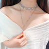 MOGAKU Sexy Long Tassel Clavicle Necklace 2021 Women&#39;s Simple All-Matching Long Chokers Necklace Wedding Party Jewelry