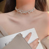 MOGAKU Shiny Full Crystal Chokers Necklaces for Women Bling Exquisited Clavicle Chains Necklace Party Nightclub Jewelry