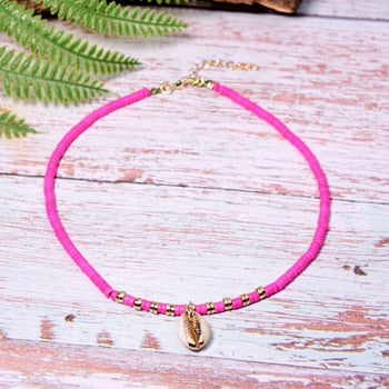 MOON GIRL Boho Natural Shell Choker  Cowrie Statement Bib Collier Femme Vintage Necklace Pendant Women