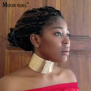 New Fashion Maxi Choker Necklace Leather Bib Collares Women Party Statement Choker Best Collier Femme Navidad Gifts