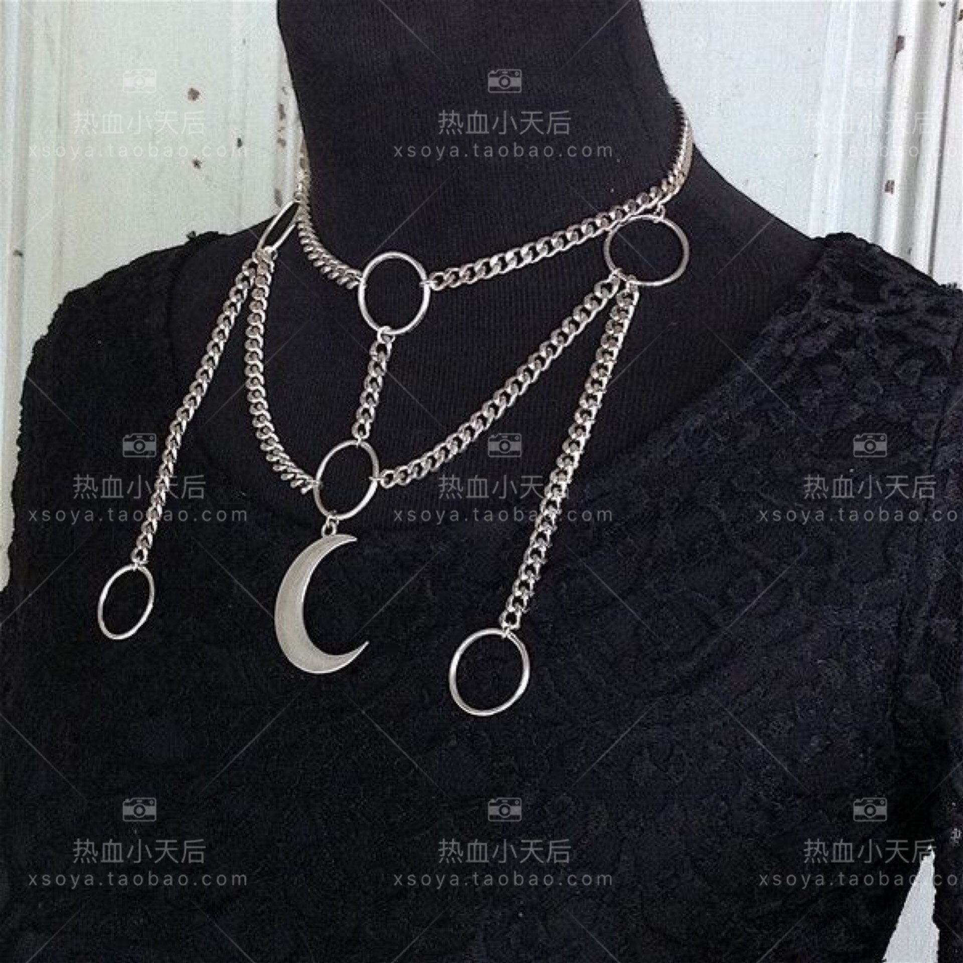 MOON necklace is an exclusive handmade chain CL150