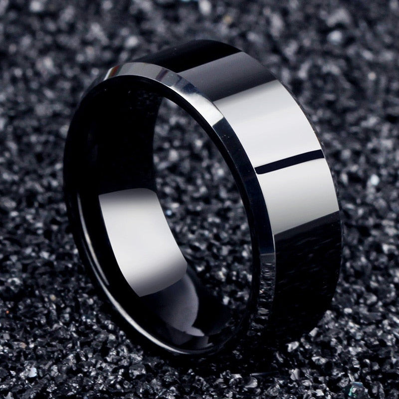 MOREDEAR 2017  Charm Jewelry ring men stainless steel Black Rings For Women