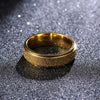 MOREDEAR 6mm Gold Color Titanium Steel Ring For Men and Women