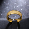 MOREDEAR 6mm Gold Color Titanium Steel Ring For Men and Women