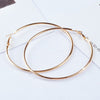 MQ Fashion Earrings Wholesale Gold Hyperbole Big Circle Hoop Earrings Double Circles Textured Earrings For Women Jewelry Brincos