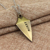 MQCHUN Arrow Logo Pendant Necklace Cosplay Movie Jewelry Christmas Birthday Gift