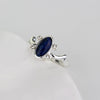 MQCHUN  Movies Jewelry The Vampire Diaries Ring Elena Gilbert Daylight Rings Vintage Crystal Ring Blue Lapis Cosplay Gift