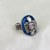 MQCHUN  Movies Jewelry The Vampire Diaries Ring Elena Gilbert Daylight Rings Vintage Crystal Ring Blue Lapis Cosplay Gift