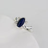 MQCHUN  Movies Jewelry The Vampire Diaries Ring Elena Gilbert Daylight Rings Vintage Crystal Ring Blue Lapis Cosplay Gift