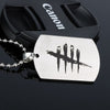 MQCHUN Game Dead by Daylight Necklace Stainless Steel Round Bead Chain Pendant Dog Tag Chain Necklace Men Jewelry Fans Gift