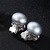 4 Color Choose 10-10.5mm Sterling Pearl Silver Stud Earrings for Women for Party Jewelry Fine Jewelry FE0028