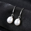 925 Silver Drop Earrings Accessories For Women Minima Design Drop Tear Statement Natural Pearl Earrings FE0167