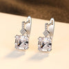Created Nano Smoke /White Morgan Stone Diamond Clip On Earrings For Women Luxury 925 Silver Cuff Earring Gifts SE0108