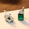 Oval 1.8 Carat Natural Emerald Birthstone Stud Earrings Solid 925 Sterling Silver Fine Jewelry for Women SE0110