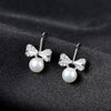 S925 Sterling Silver Earrings with 8-9mm Natural Pearl Long Drop Earrings for Women Fine jewelery FE0150