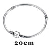 Authentic 100% 925 Sterling Silver Chain Bangle & Bracelet Luxury DIY Jewelry Women Accessories SVSZ3827