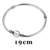 Authentic 100% 925 Sterling Silver Chain Bangle & Bracelet Luxury DIY Jewelry Women Accessories SVSZ3827