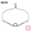 Constellation Series Libra Style 925 Sterling Silver Adjustable Bracelet for Women Pulseira Feminina Fine Jewelry SVSZ3897