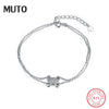 Cute Fashion Gilrs 925 Sterling Silver Chain Bracelets Women Good Quality Fine Jewelry SVSZ3857