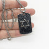 Magen David Pendant Israel Chain Necklaces Men Women Alloy Judaica Silver Color Jewish Jewelry