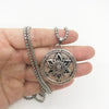 Magen David Pendant Israel Chain Necklaces Men Women Alloy Judaica Silver Color Jewish Jewelry