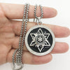 Magen David Pendant Israel Chain Necklaces Men Women Alloy Judaica Silver Color Jewish Jewelry