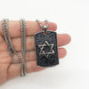 Magen David Pendant Israel Chain Necklaces Men Women Alloy Judaica Silver Color Jewish Jewelry
