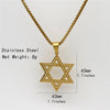Magen Star Of David Pendant Israel Necklace Women Stainless Steel Judaica Gold Color Jewish Men Jewelry Dropship YJM005