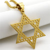 Magen Star Of David Pendant Israel Necklace Women Stainless Steel Judaica Gold Color Jewish Men Jewelry Dropship YJM005