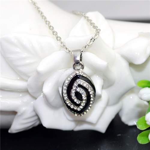 Crystal New Arrival Silver Color Crystal Eye Pendant Necklaces Jewelry for women MKJ194