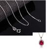 Magnificent Red Stone & Cubic Zircon Pendant Necklaces Fashion Accessory Party Best Gift For Women Ladies Bijouterie