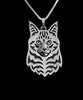 Maine Coon Cat necklace  Handmade necklace Carved hollow pendant jewelry golden colors plated fast delivery