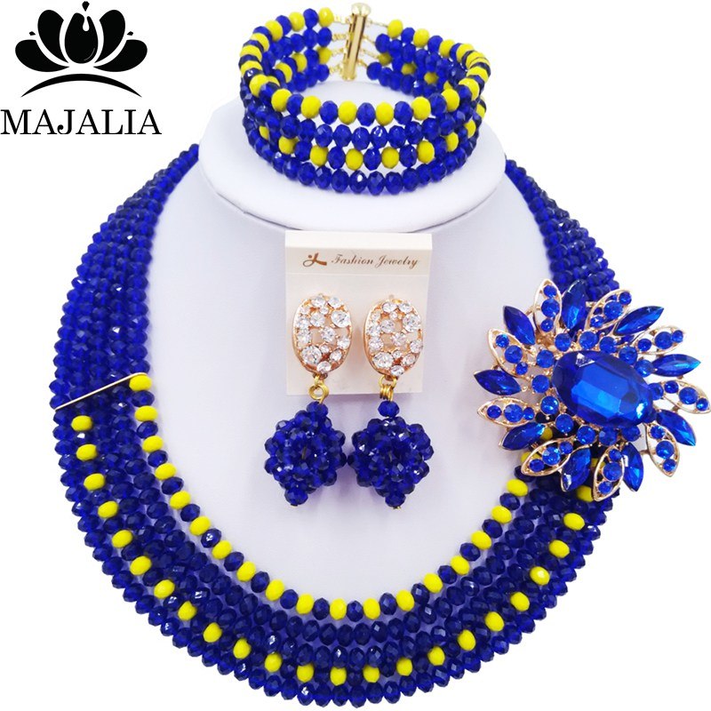 Fashion Classic Nigeria Wedding African Beads Jewelry Set Wine burgundy Crystal Necklace Bridal Jewelry Sets 5ST0057