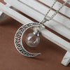 Make A Wish Glass Bead Orb Natural dandelion seed in glass long necklace Glass bottle necklace Necklace jewelry