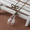 Make A Wish Glass Bead Orb Natural dandelion seed in glass long necklace Glass bottle necklace Necklace jewelry