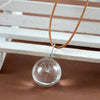 Make A Wish Glass Bead Orb Natural dandelion seed in glass long necklace Glass bottle necklace Necklace jewelry