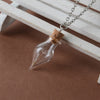 Make A Wish Glass Bead Orb Natural dandelion seed in glass long necklace Glass bottle necklace Necklace jewelry