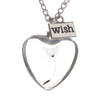 Make A Wish Transparent Glass Wishing Bottle Necklace Pendant For Women Bohemian Natural Dandelion Seed in Glass Chain
