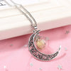 Make A Wish Transparent Glass Wishing Bottle Necklace Pendant For Women Bohemian Natural Dandelion Seed in Glass Chain