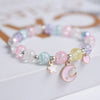 Makersland Children Bracelets for Girls Candy Color Adjustable Rope Pendant Beads Bracelets Christmas Presents  Jewelry