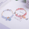 Makersland Cute Popcorn beads Bracelet Friendship Glass Bracelets For Girls Star Moon Cloud Flower Jewelry Accessories