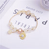 Makersland Cute Popcorn beads Bracelet Friendship Glass Bracelets For Girls Star Moon Cloud Flower Jewelry Accessories
