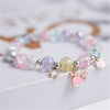 Makersland Cute Popcorn beads Bracelet Friendship Glass Bracelets For Girls Star Moon Cloud Flower Jewelry Accessories